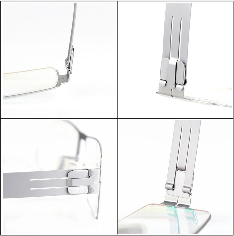 Spring-Hinge Clasp System Eyeglass Frames