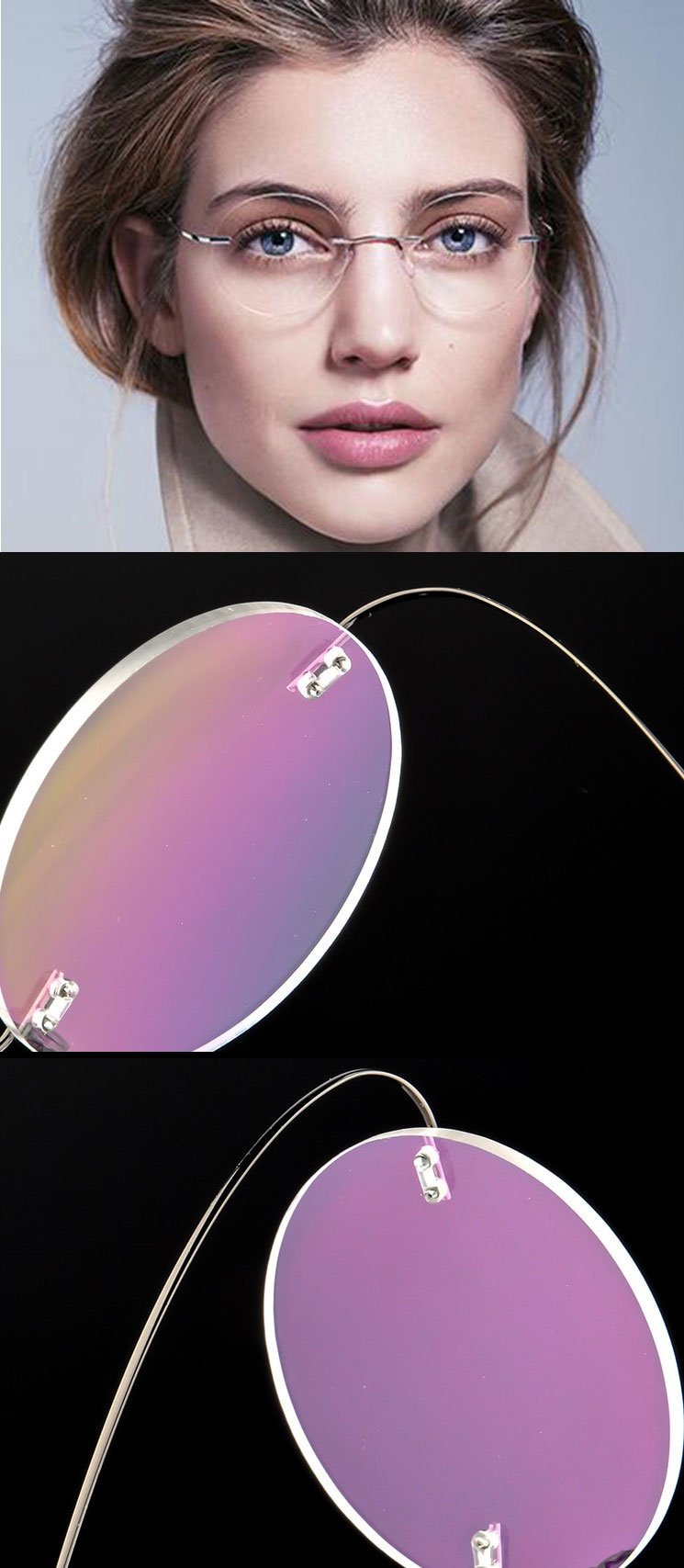 titanium memory metal reading glasses