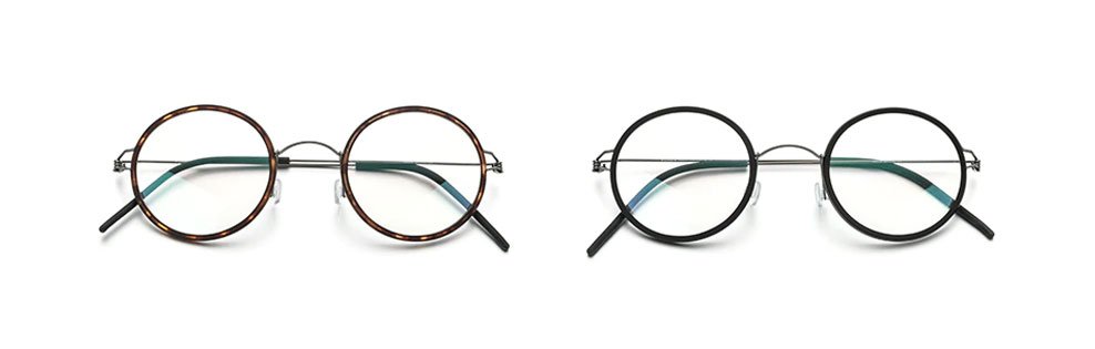 Titanium and Acetate Screwless Glasses