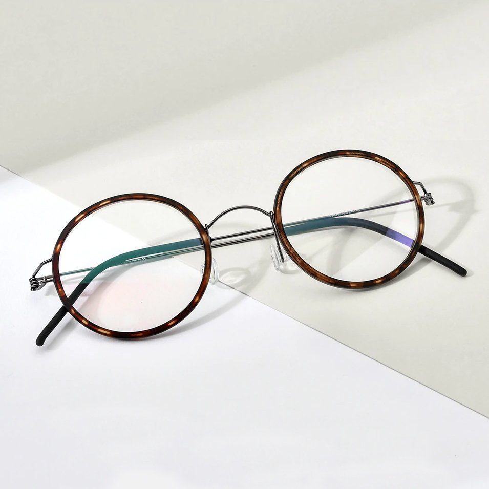 Titanium and Acetate Screwless Glasses