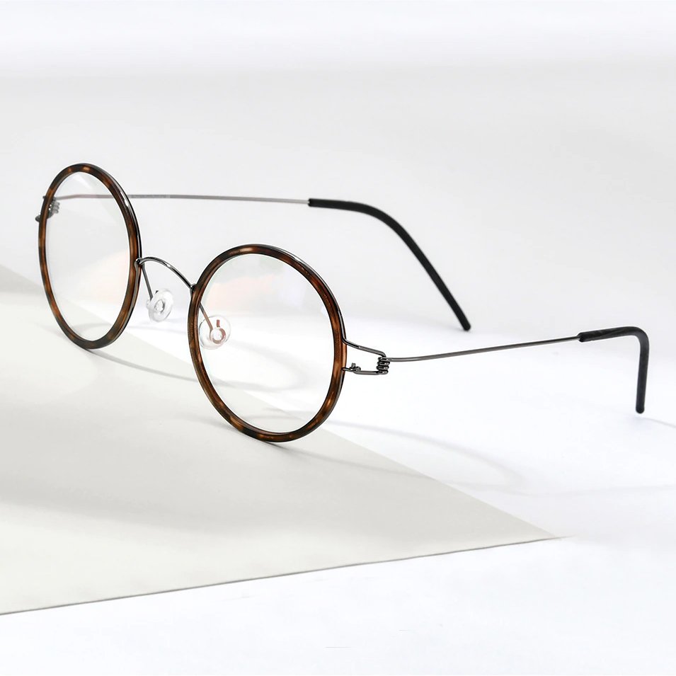 Titanium and Acetate Screwless Glasses