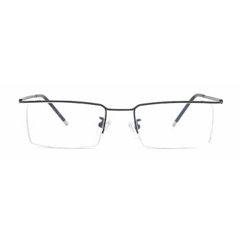 Black-Semi-Rimless-Titanium-Frame