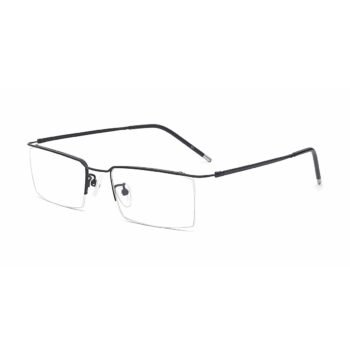 Black-Semi-Rimless-Titanium-Frame