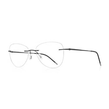 rimless aviator frames