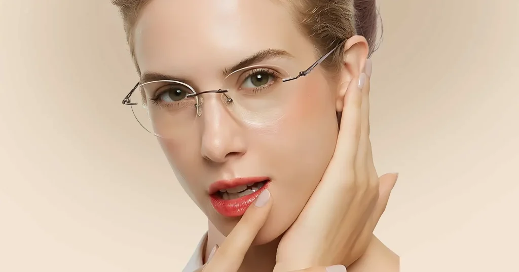 Header Thin Titanium Eyeglass Frames