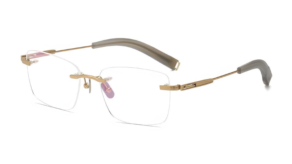 H Titanium eyeglasses frames men's